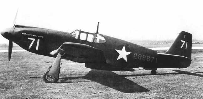 [Photo] Profile of North American A-36A Mustang aircraft #42-83671 ...