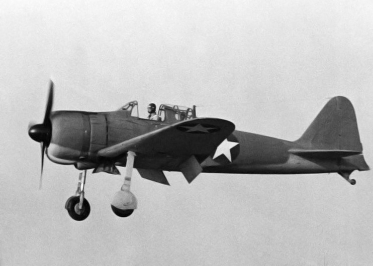 Captured A6M Zero fighter 'Akutan Zero' flying over San Diego, California, United States, Sep 1942