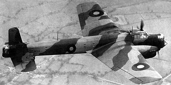 A.W.38 aircraft in flight, circa late 1930s