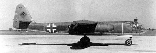 Ar 234 Blitz bomber resting at an airfield, date unknown