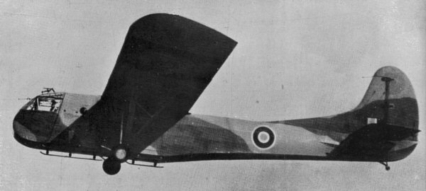 Hadrian glider in British markings, circa 1943.