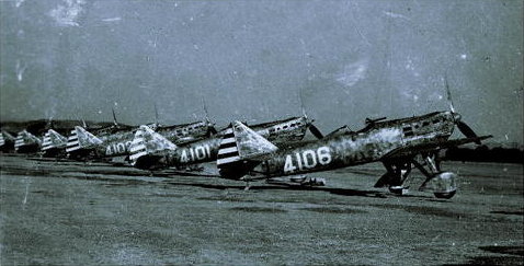 Chinese Air Force D.510 fighters at rest, circa 1937-1939