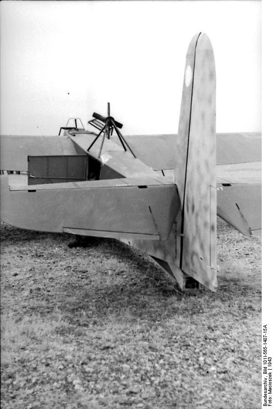German DFS 230 glider, Sicily, Italy, 1943, photo 2 of 2