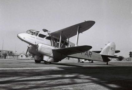 DH.89A aircraft of the Israeli airline Aviron, 25 Oct 1947