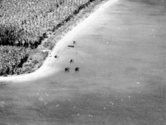 Five Japanese F1M seaplanes at Rekata Bay, Santa Isabel, Solomon Islands, 1943