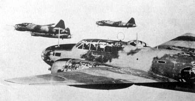 G4M bombers in flight, date unknown