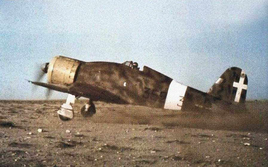 G.50 aircraft at a makeshift airfield in Libya, circa 1940-1941