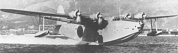 H8K prototype No. 2 taking off, Feb 1942