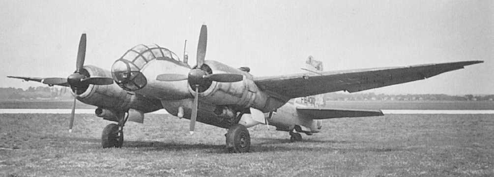 Captured Ju 388L-1 aircraft in US markings, post-WW2