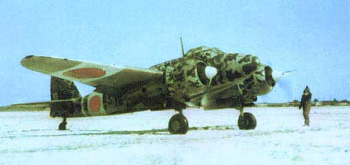 Ki-45 resting on a snowy airfield, date unknown