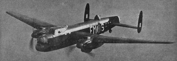 Manchester Mk III in flight, circa 1941
