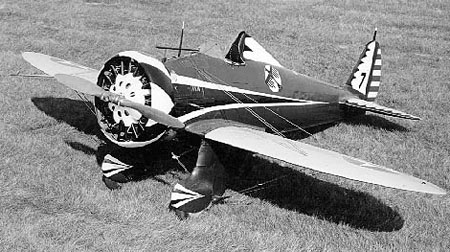 P-26 Peashooter aircraft at rest, 1930s