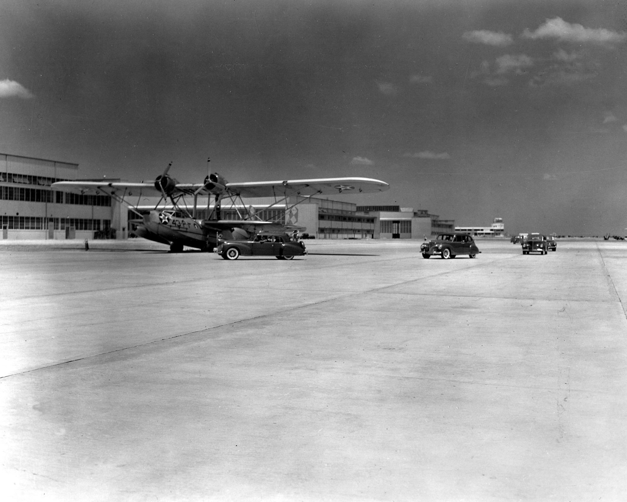 P2Y-3 aircraft of US Navy squadron VP-43 at Naval Air Station Jacksonville, Florida, United States, Jan-Jul 1941