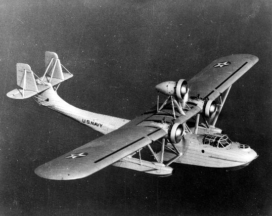 XP2M-1 prototype aircraft in flight, mid-1931