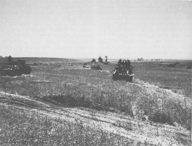 Tanks of 1st Armored Division near Lanuvio, Italy, circa May 1944