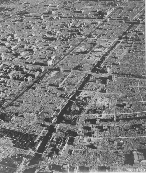 Osaka, Japan in ruins, circa Aug-Sep 1945