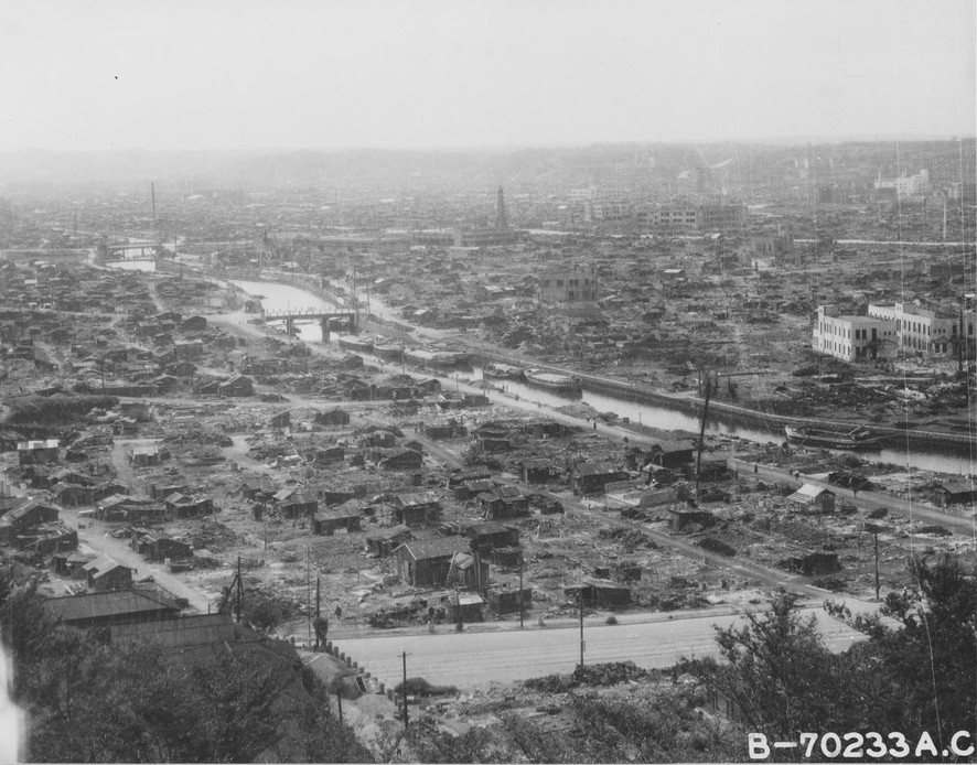 Yokohama, Japan in ruins, Oct-Nov 1945