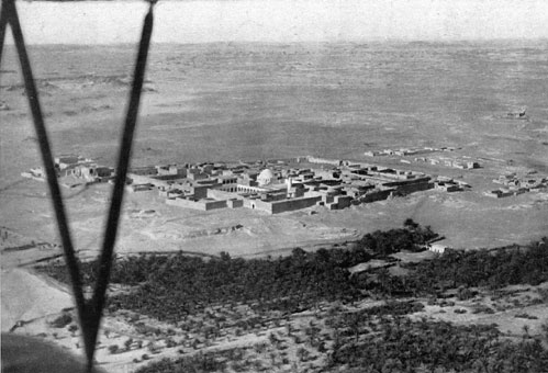 Aerial view of the village of Giarabub, Libya, 1941