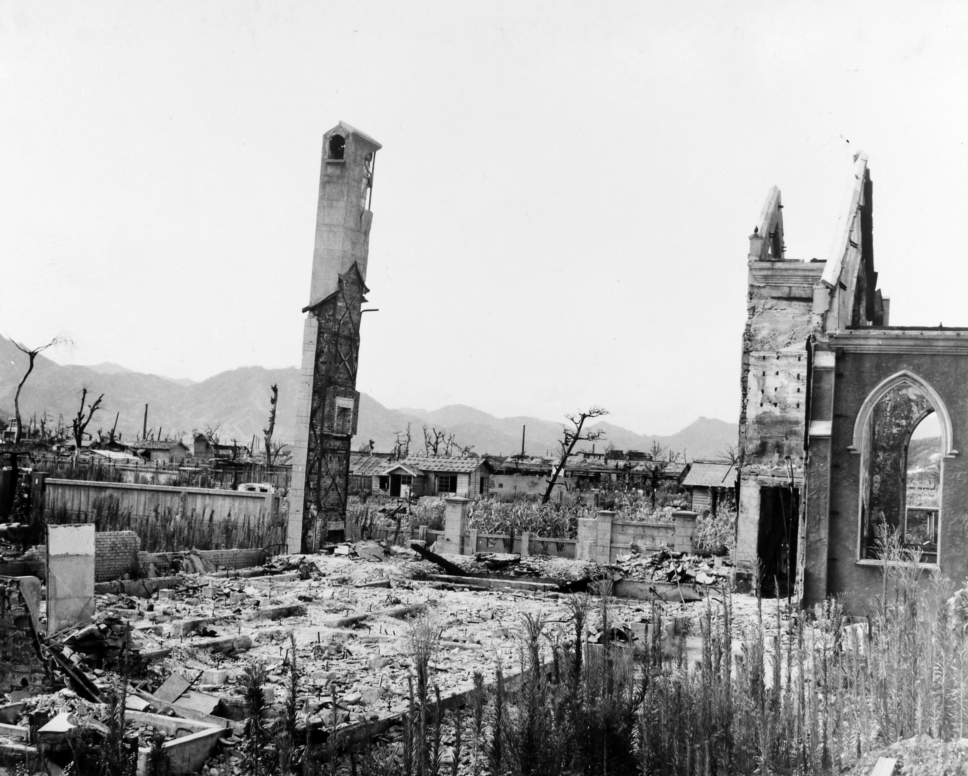 Ruined city of Hiroshima, late 1945