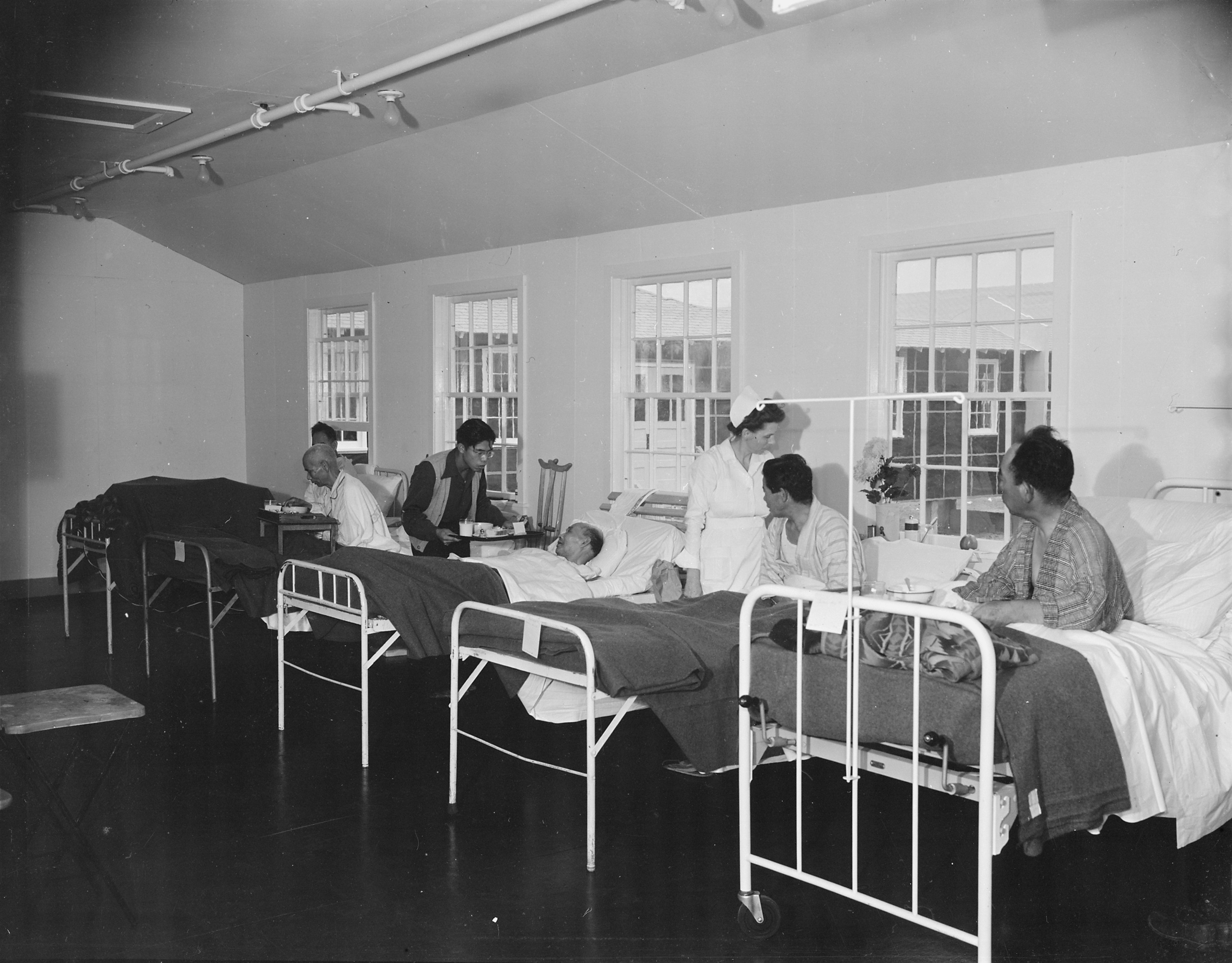 First ward of the hospital at Jerome War Relocation Center, Arkansas, United States, 17 Nov 1942