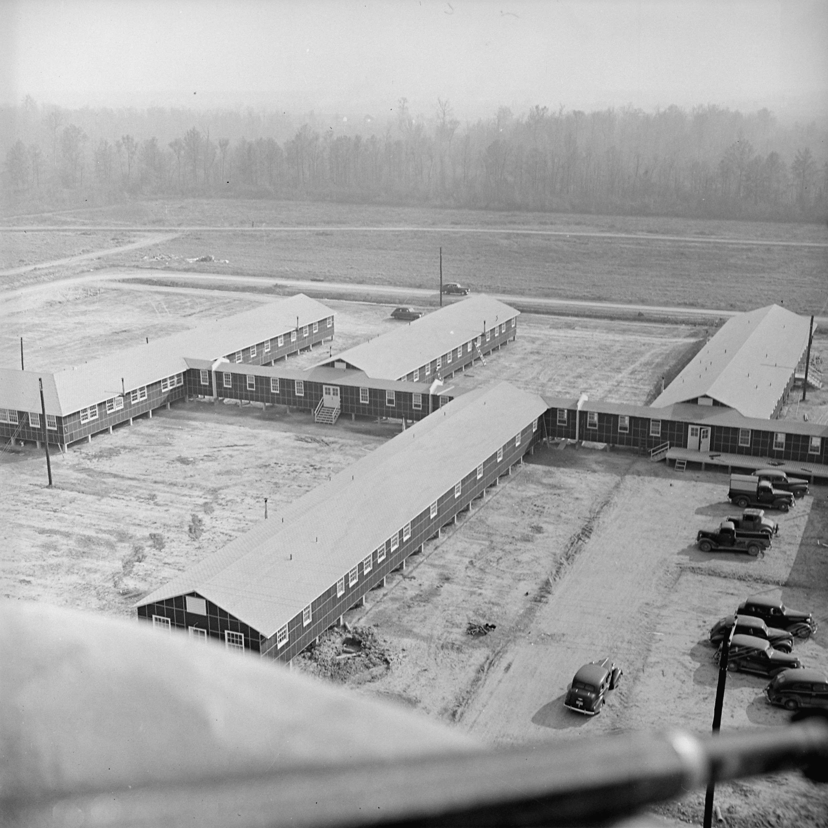 View of the hospital at Jerome War Relocation Center, Arkansas, United States, 17 Nov 1942, photo 2 of 2