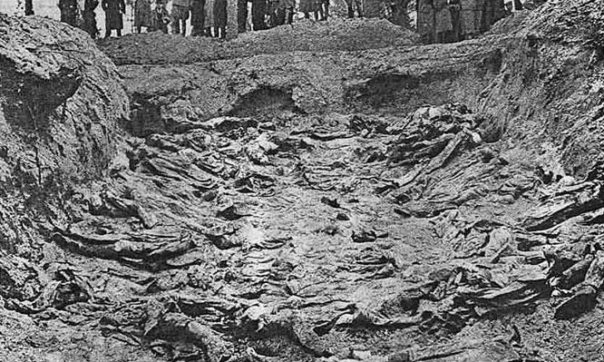 German discovery of the Katyn mass grave, Apr 1943, photo 1 of 2