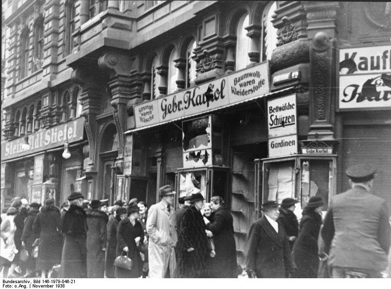 Destroyed Jewish shop in Magdeburg, Germany, 9 Nov 1938, photo 4 of 7