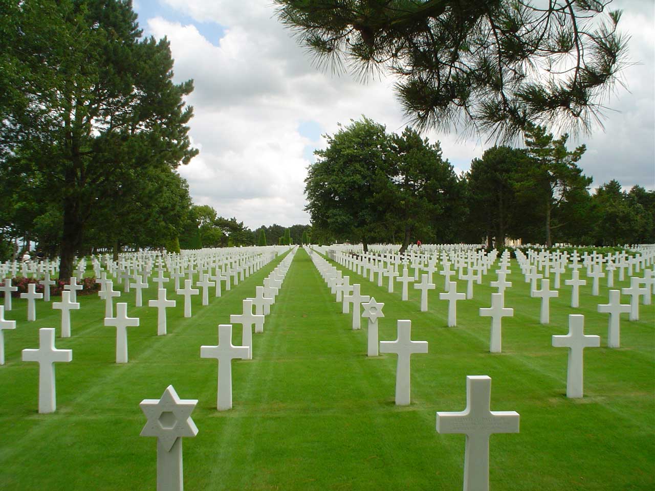 American military cemetery at Normandy, summer 2003