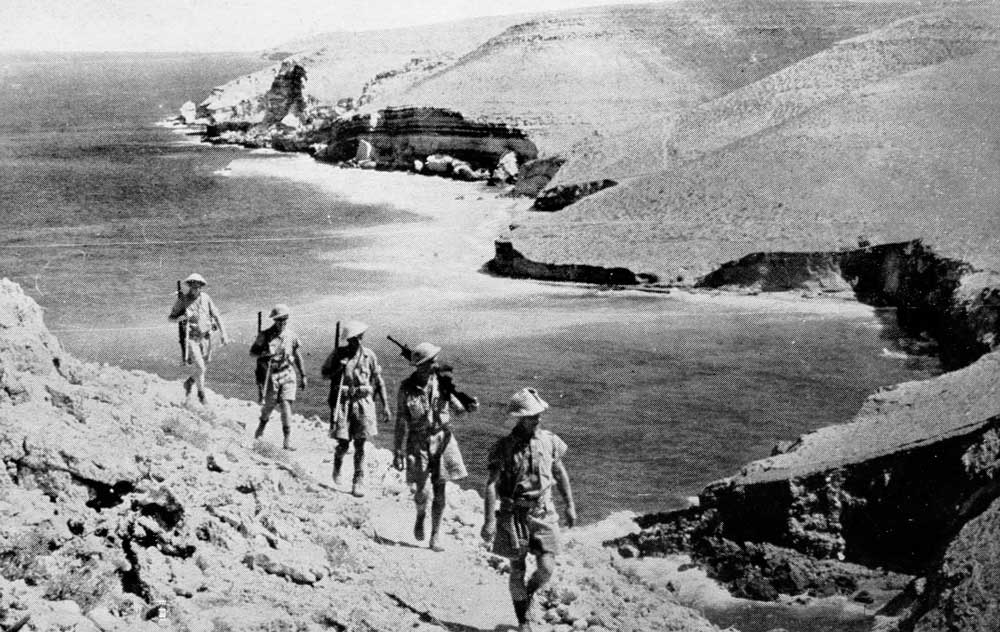 Allied patrol at Tobruk, Libya, summer of 1941