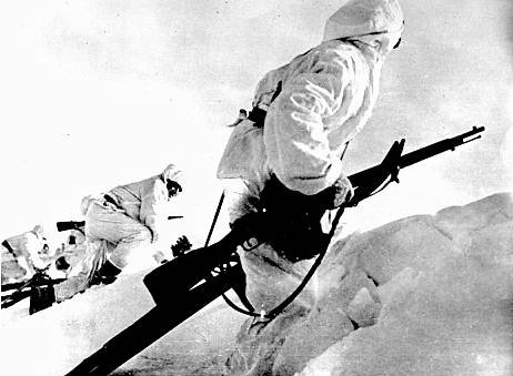 Finnish soldiers on the front lines, Finland, 1939-1940