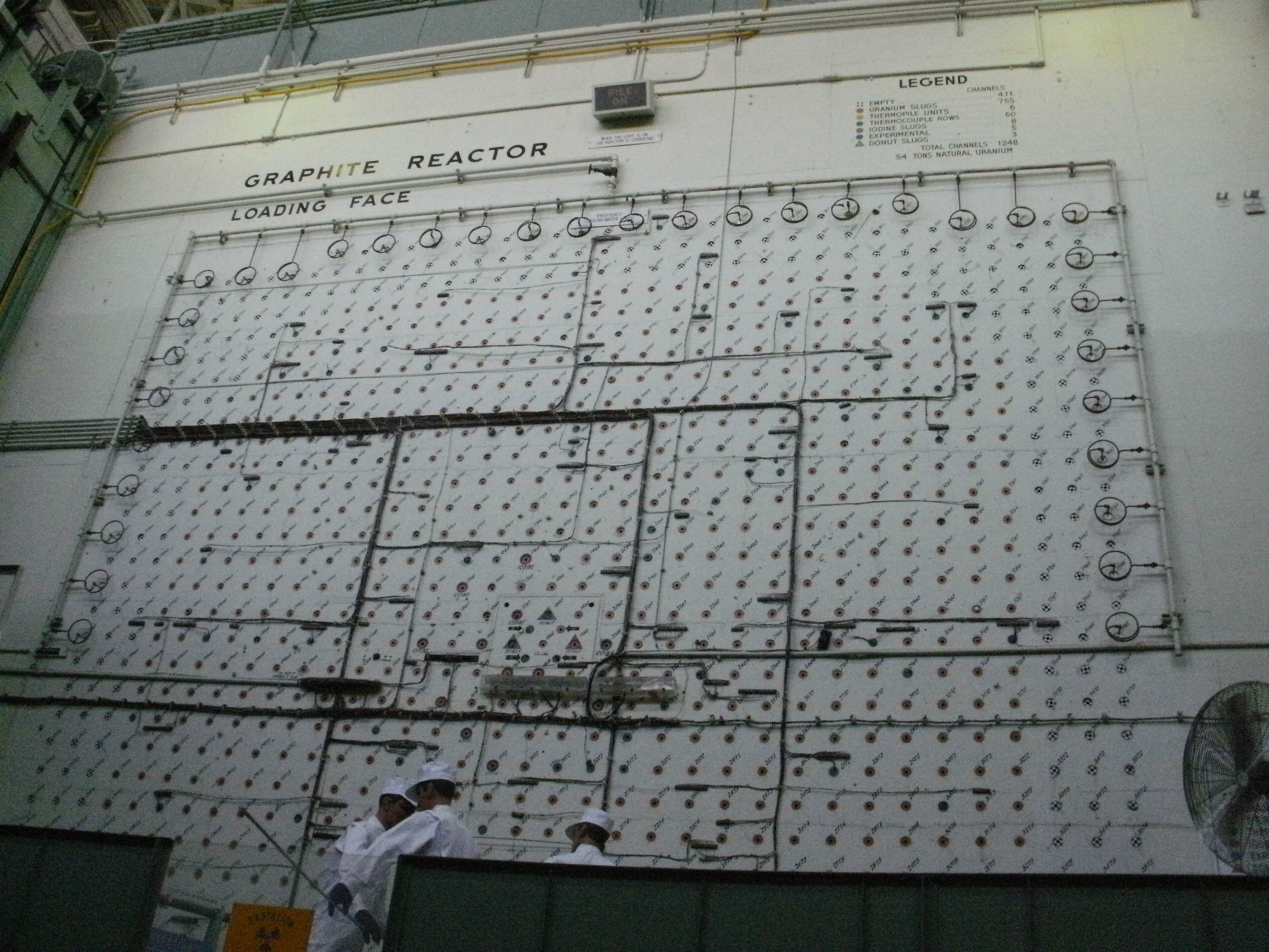 Loading face of the X-10 graphite reactor, Oak Ridge, Tennessee, United States, 27 Jul 2011