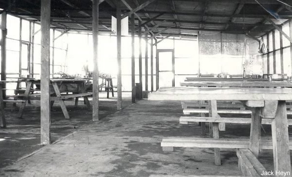 Mess hall, Dobodura Airfield, Australian Papua, mid-1943