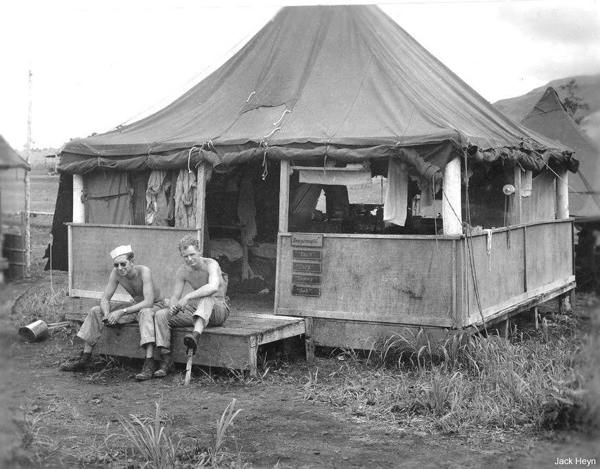 Living quarters, Nadzab Airfield, Australian New Guinea, early 1944