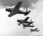 Flight of US Army BT-13A Valiants, 1939