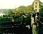 US landing ships at Weymouth, Dorset ready to board troops for the Normandy Invasion, May-June 1944. Photo 2 of 3.
