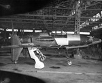 Kyushu J7W1 Type 18 Shinden discovered in a factory at Fukuoka, Japan Oct 10 1945, second of the two built and is now stored at the National Air and Space Museum in Washington DC.