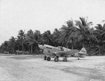 P-40N Warhawk fighter with the 45th Fighter Squadron at Nanumea Airstrip, Gilbert Islands, Dec 10 1943