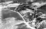 Aerial view of Bellows Air Force Base, Oahu, Hawaii, Feb 21, 1955, when Bellows’ aviation era was winding down.