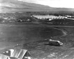 Enlisted barracks in a “tent city” at Marine Corps Air Station Ewa, Oahu, Hawaii shortly after commissioning, Feb 1941.