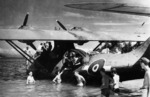 Royal New Zealand Air Force PBY-5 Catalina at Halavo Bay, Florida Island (now Nggela Sule), Solomon Islands, 1944-45