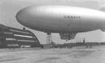 US Navy K-class airship of Airship Patrol Squadron ZP-14 at NAS Weeksville, North Carolina, United States, 1943-44.