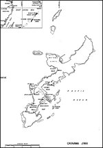 Map of Okinawa, Japan