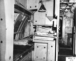 The captain’s compartment aboard the captured German Type IXC submarine U-505, Jun 1944.