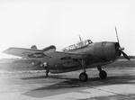 TBM-1D Avenger at Naval Air Station Patuxent River, Maryland, United States, 1943-44. Note the radome on the starboard wing.