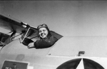 Marie O’Dean “Deanie” Bishop in the cockpit of a basic trainer aircraft during her WASP training at Avenger Field, Sweetwater, Texas, United States, 11 Mar 1944. Photo may be from her first solo flight.