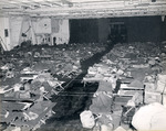 Hangar deck of the USS Intrepid transformed into a giant bunk room in Sep 1945 as part of Operation Magic Carpet that transported thousands of US servicemen from the western Pacific to the United States.