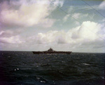 USS Lexington (Essex-class) steaming in the Pacific en route strikes against Mili Atoll in the Marshall Islands, Nov 1943