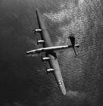 US Navy PB4Y-1 Liberator patrol bomber flying over the Pacific, 1944-45.