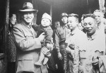 Chiang Kaishek an Chiang Ching-kuo visiting Dachen Islands, Zhejiang Province, Republic of China, 8 May 1954