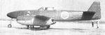 Kikka prototype jet being prepared for its first flight, Kisarazu Air Field, Japan, 7 Aug 1945
